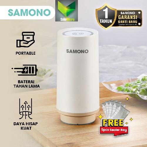 Samono Vacuum Sealer Air Pump Mesin Pompa Vakum Plastik Makanan Rechargable SW-VAP10