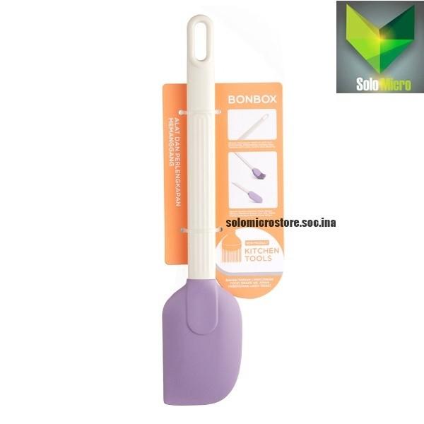 BONBOX Spatula Plastik Dengan Kepala Silicone Silikon BKE31101