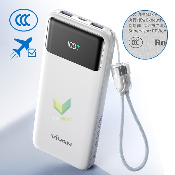 VIVAN Powerbank VPB-D11 10000mAh / 20000mAh Fast Charging 22.5W CCC Certified dengan Sertifikasi CCC dan Micro USB