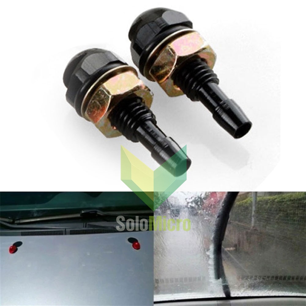 NOZZLE Air Wiper Kaca Mobil Aluminium 2 PCS YX-1501 Black untuk Membersihkan Debu dan Embun dengan Efisiensi Tinggi