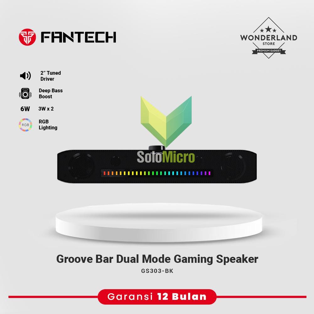 FANTECH Speaker Gaming Bluetooth GROOVE BAR GS303 RGB Minimalist Super Bass Dual Mode