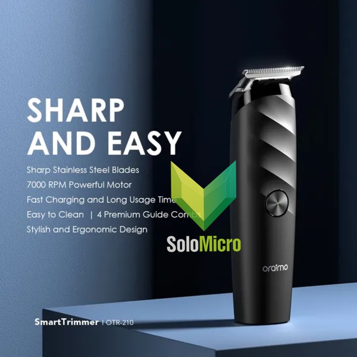 ORAIMO SmartTrimmer Home OTR-210 Alat Cukur Elektrik Tanpa Kabel 7000RPM Fast Charging Stainless Steel