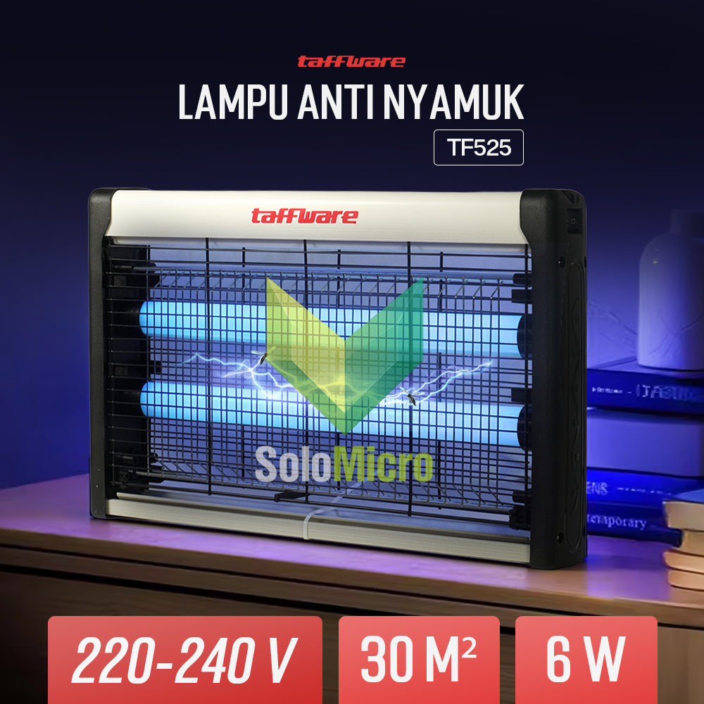 TAFFWARE Lampu LED Anti Nyamuk Mosquito Killer Home Usage 220V 6W - TF-525 - Black White