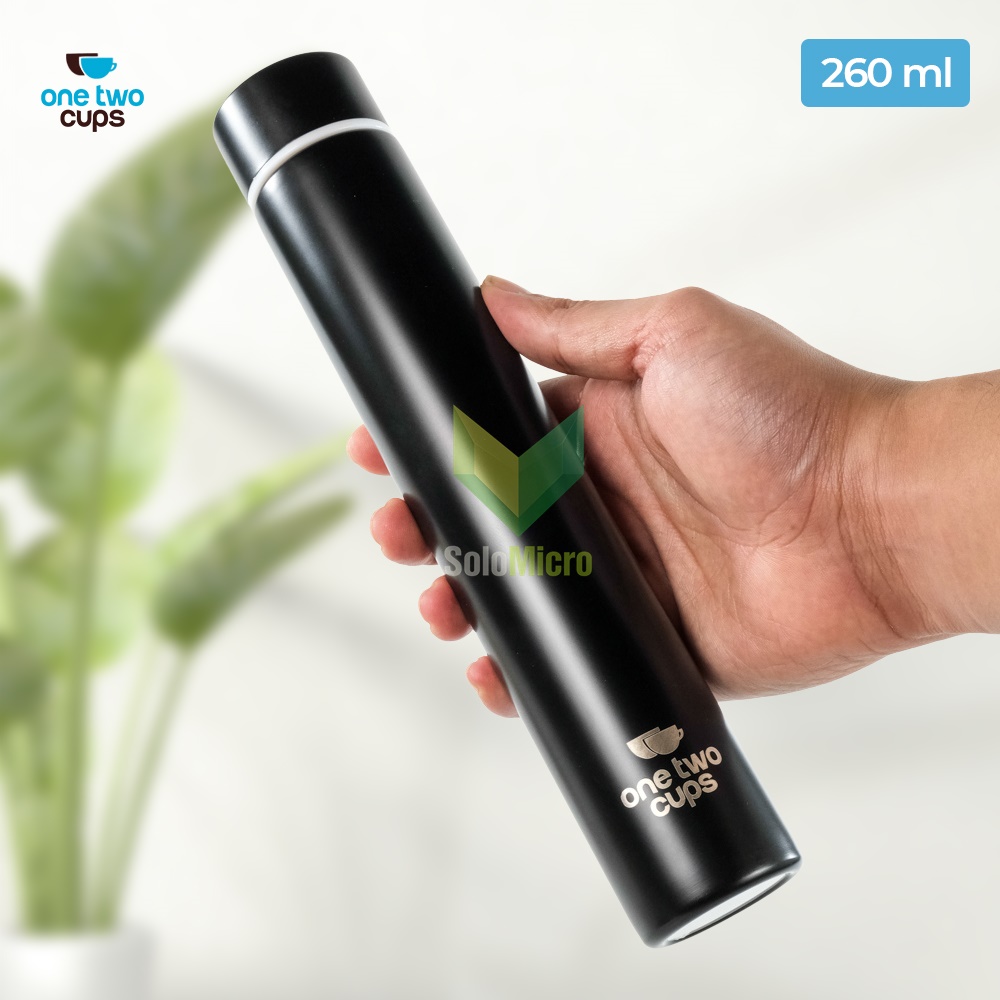 One Two Cups Botol Minum Termos Air Panas Dingin Stainless Steel 260ml - AQW575 - Black