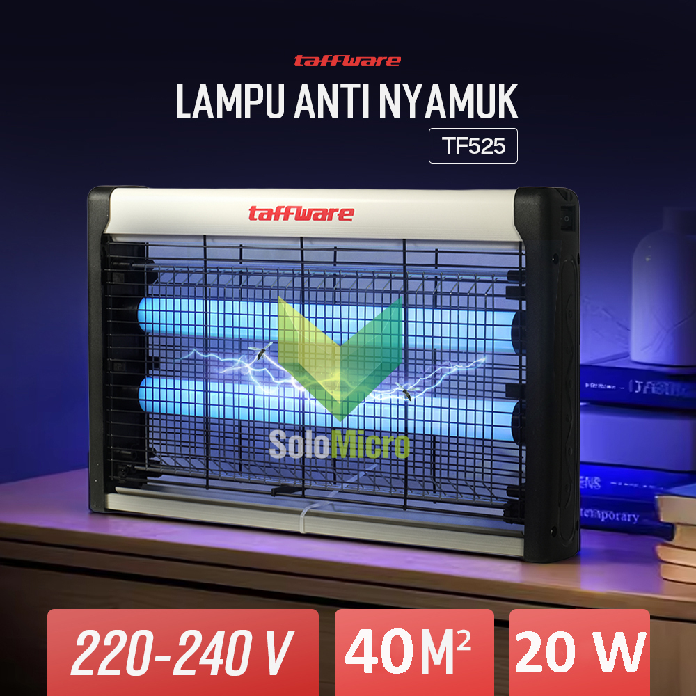 TAFFWARE Lampu UV Anti Nyamuk Mosquito Killer Industrial Usage 20W - AP-720 - Black White