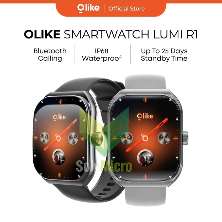 OLIKE SMARTWATCH 2.01 Inch Ultra Wide Screen Bluetooth Calling IP68 Waterproof UP TO 25 Days Standby Time Curve Lumi R1