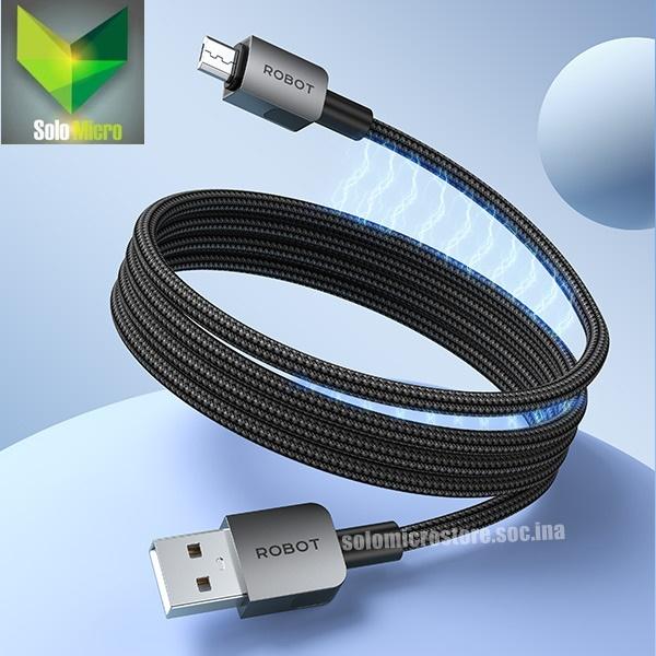PROMO ROBOT Kabel Data Charger RXM100 Creative Magnetic Magnet Usb To Type C 2.4A 100cm Black