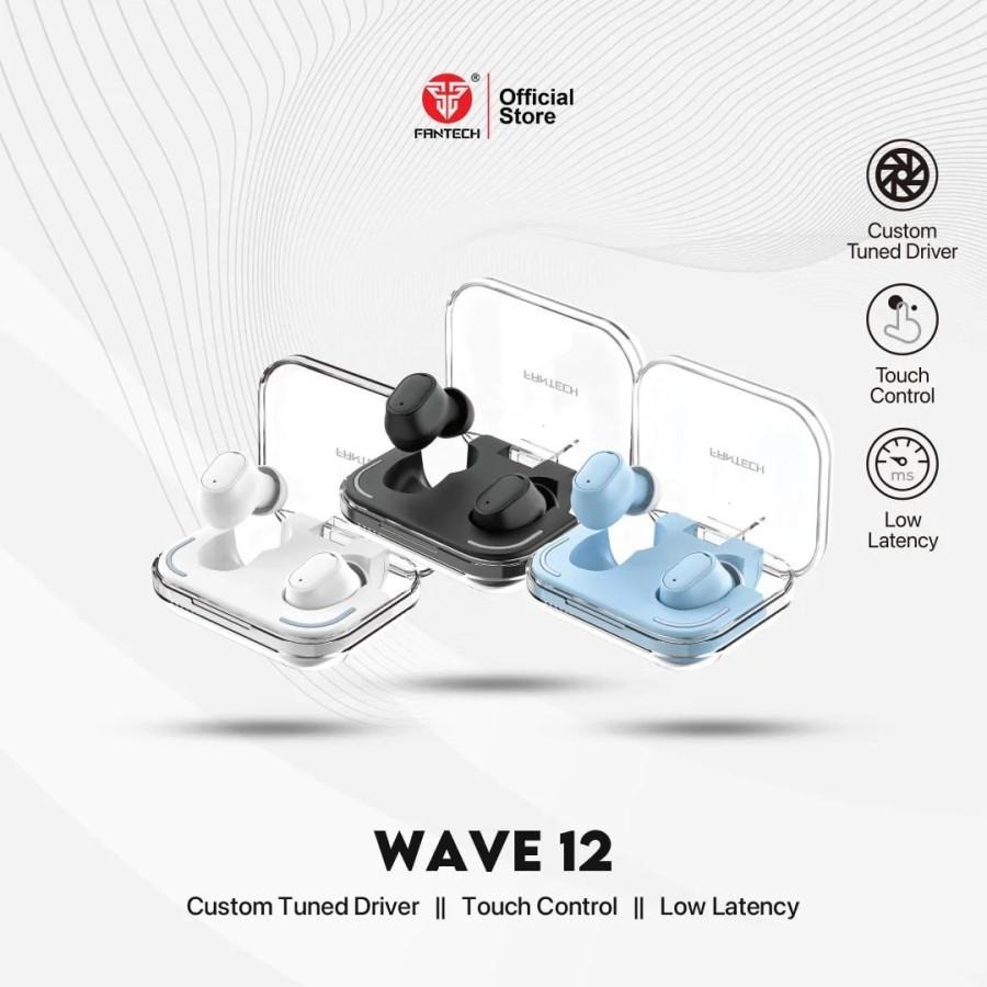 FANTECH TWS Bluetooth Wireless Tw12 Wave12 Gaming Low Latency Earphone