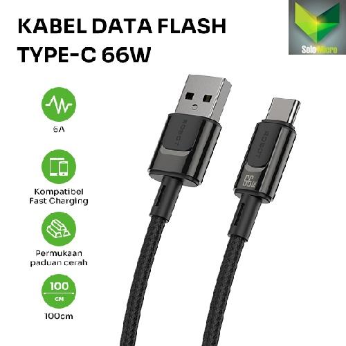 PROMO ROBOT Kabel Data & Charger Usb To Type C RZC100 BLACK