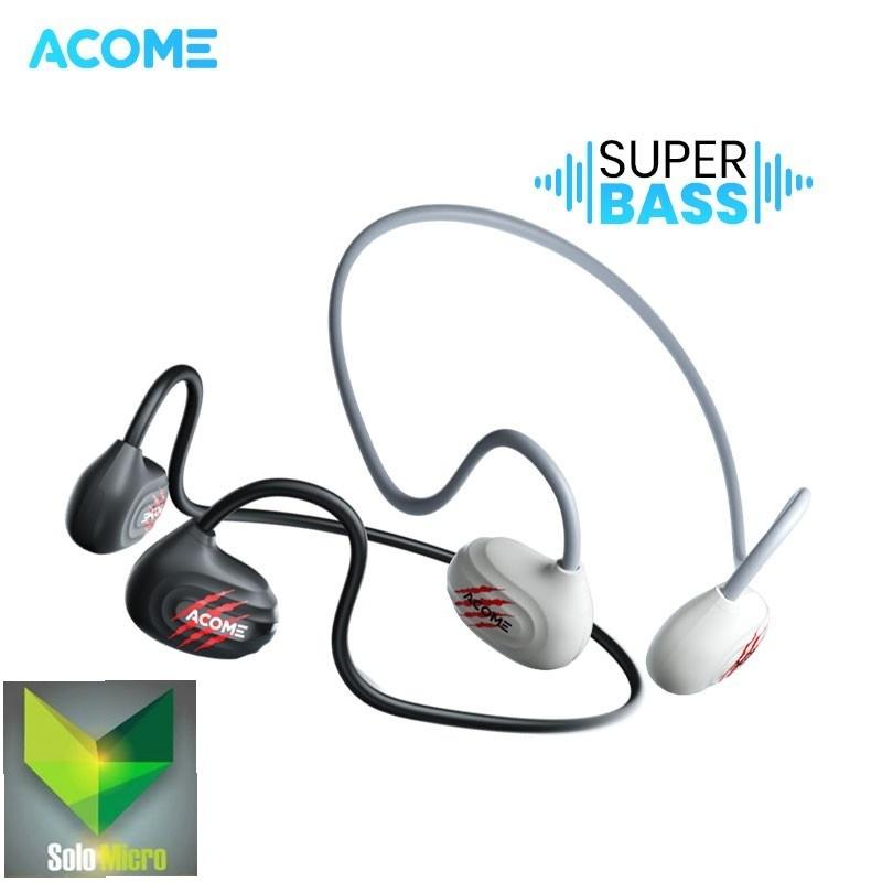 PROMO ACOME Sport OWS TWS Wireless Earphone OpenSoft AE03 Powerful Bass Bluetooth 5.4 ENC Call Noise Cancellation Headphone Olahraga Open-Air Conduction Original