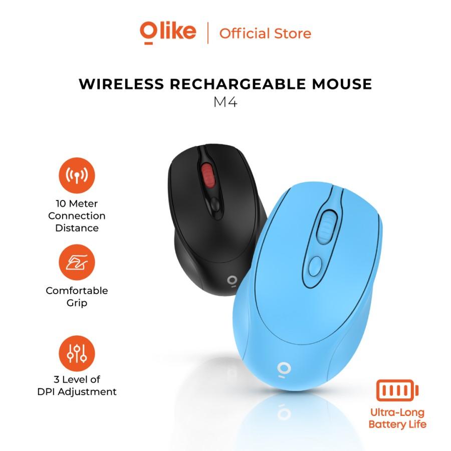 Olike M4 Mouse Wireless untuk Windows, Mac, Linux 1600 DPI