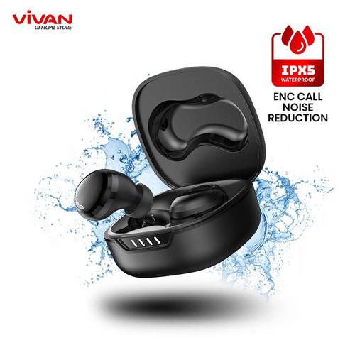 PROMO VIVAN TWS LIFE 100 Upgraded Bluetooth 5.3 ENC Earbuds Earphone Stereo