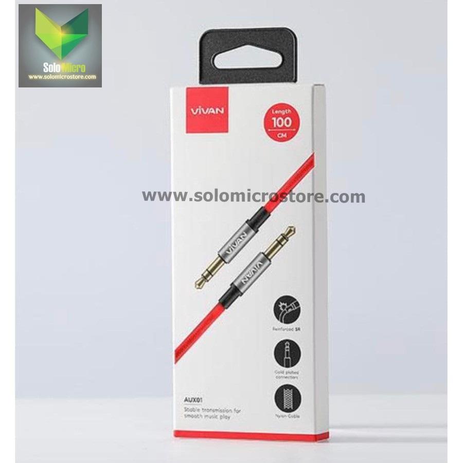 PROMO Kabel Audio VIVAN AUX Cable Audio 3.5mm VC AUX01 1Meter 1M