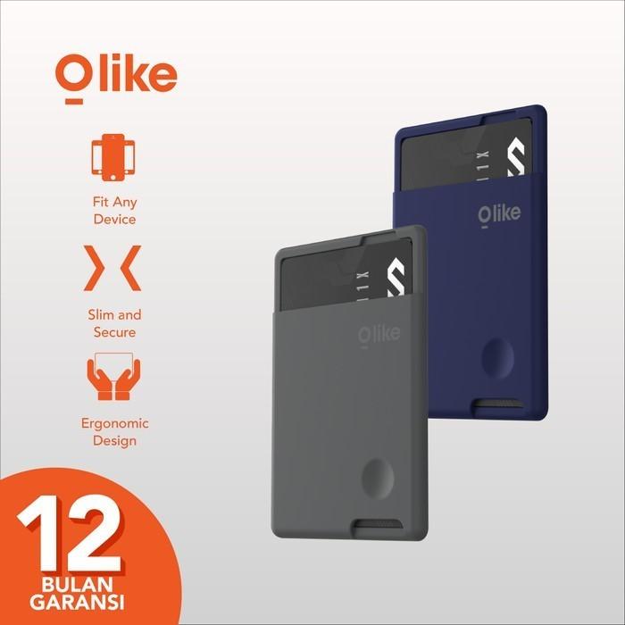 Olike CP1 Card Pocket Holder Dompet Kartu Tempelan HP Perekat Silicone