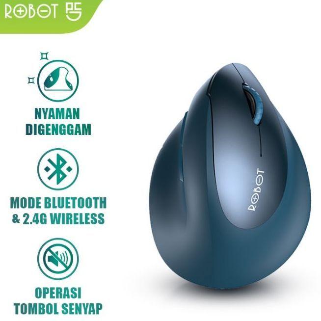Robot Guru Master 1 Mouse Wireless Vertical Ergonomic 2.4G Dual Mode