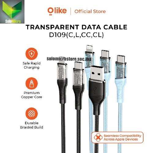 OLIKE KABEL DATA CHARGER TYPE C TO TYPE C / LIGHTNING FAST CHARGE D109