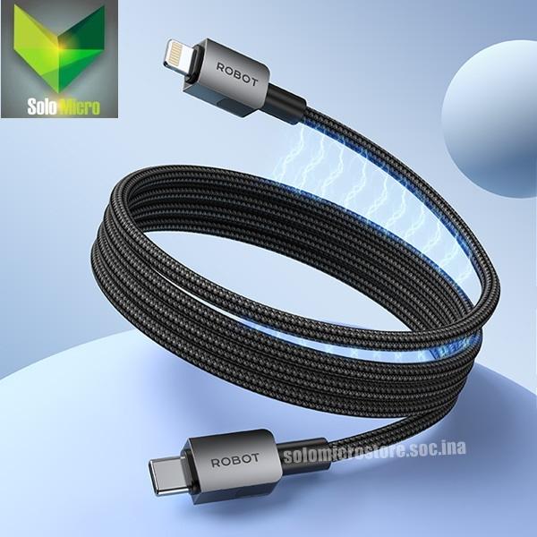 PROMO ROBOT Kabel Data Charger RXCL100 Creative Magnetic Magnet Usb To Type C 27W 100cm Black