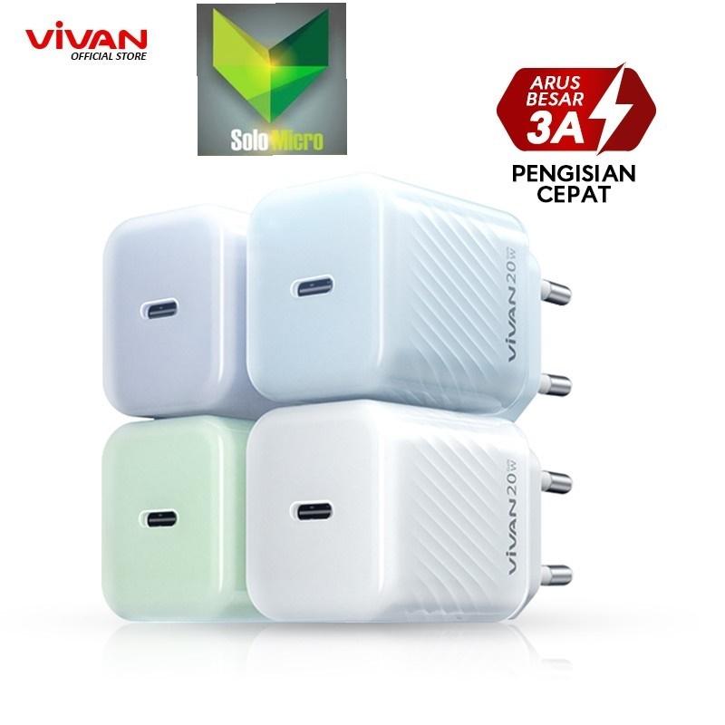 VIVAN POWER 20T Mini Charger PD 20W 3A Fast Charging 6 Safety Protection