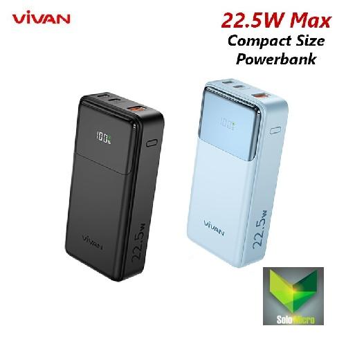 PROMO VIVAN VPB-C10 Power Bank 22.5W 9000mAh LED Display Fast Charging HITAM