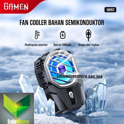 PROMO GAMEN GMR05 Mobile Phone Gaming Fan Cooler Bahan Semikonduktor Wireles