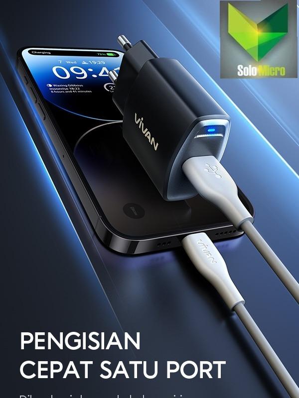 Charger Cas Iphone Fast Charging VIVAN Power Oval 3L