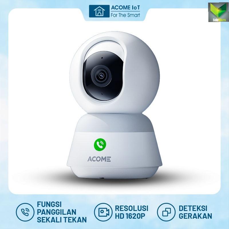 ACOME IoT APC07 Camera CCTV WiFi Indoor Full HD 1620P Pengawasan Full Color Siang Malam Auto Deteksi Gerak Rotasi Dual Pan Tilt