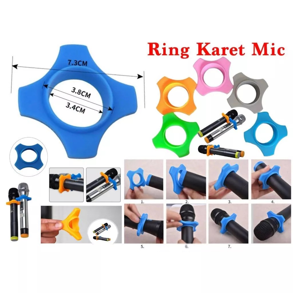 Solo Micro - KARET Ring Mic Holder Microphone Pelindung Microphone ...