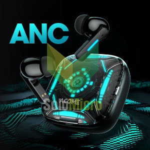 ACOME TWS Inpods AT07 Headset Earphone Bluetooth 5.4 RGB Support Gaming Mode IPX4 Waterproof Deep Noise Cancellation Original