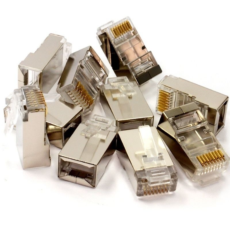 Micro Poly Rj45 Solo Micro - NYK Konektor Rj45 Cat 6 / UTP Rj45 ORIGINAL 1 BOX isi ...