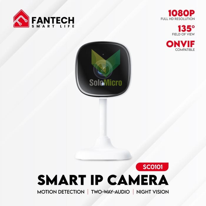 FANTECH Smart Life IP Camera Indoor CCTV Wifi IoT FHD1080p SC0101 2MP - CCTV Only