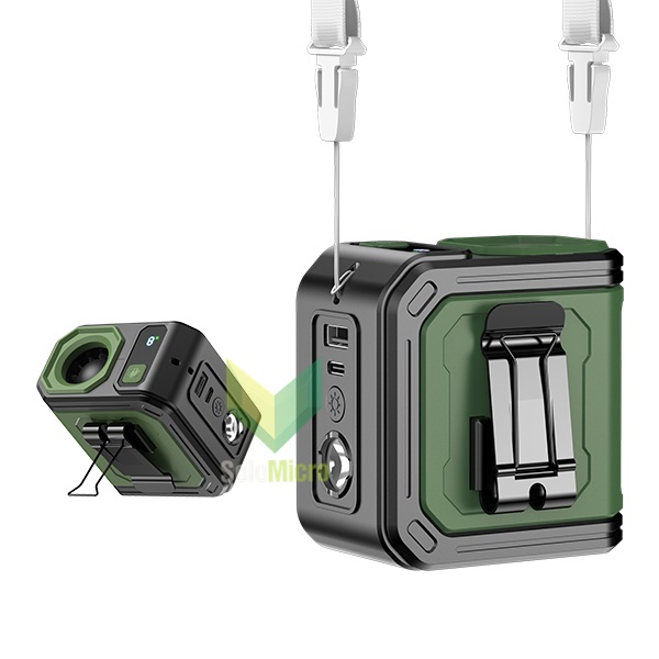 ROBOT 15000rpm Highspeed Waist Fan RT-WF01 Green With Flashlight&Powerbank