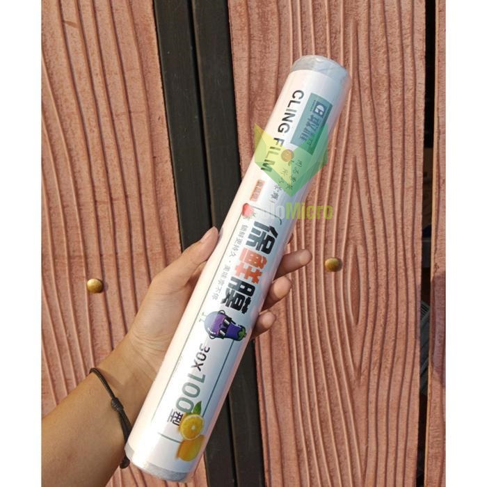 PLASTIK Wrap Pembungkus Makanan 30cm x 10mtr Food Wrapping Roll Food Grade Food Wrap Clip Roll